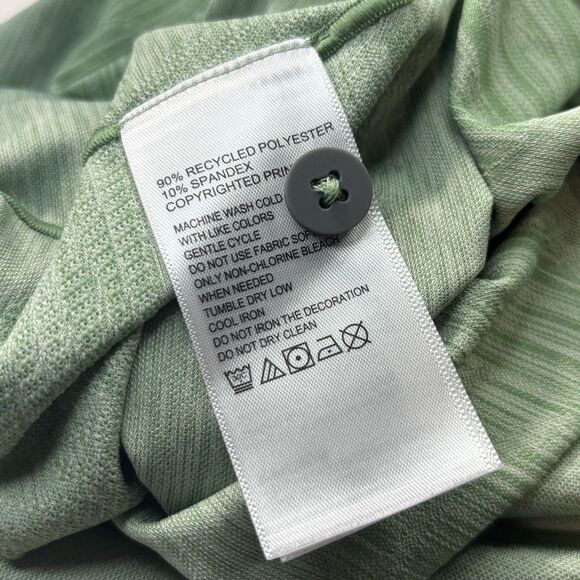 Tommy Bahama Performance Polo Shirt Men' XL Green Leaf Island Zone Tropical Golf - Picture 8 of 8